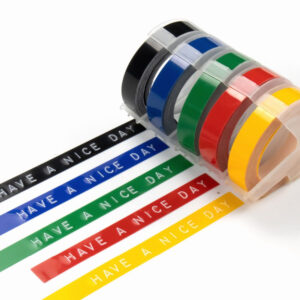 Motex 3D embossing refill tapes 9mm DIY plastic multi colors tapes for Motex label maker